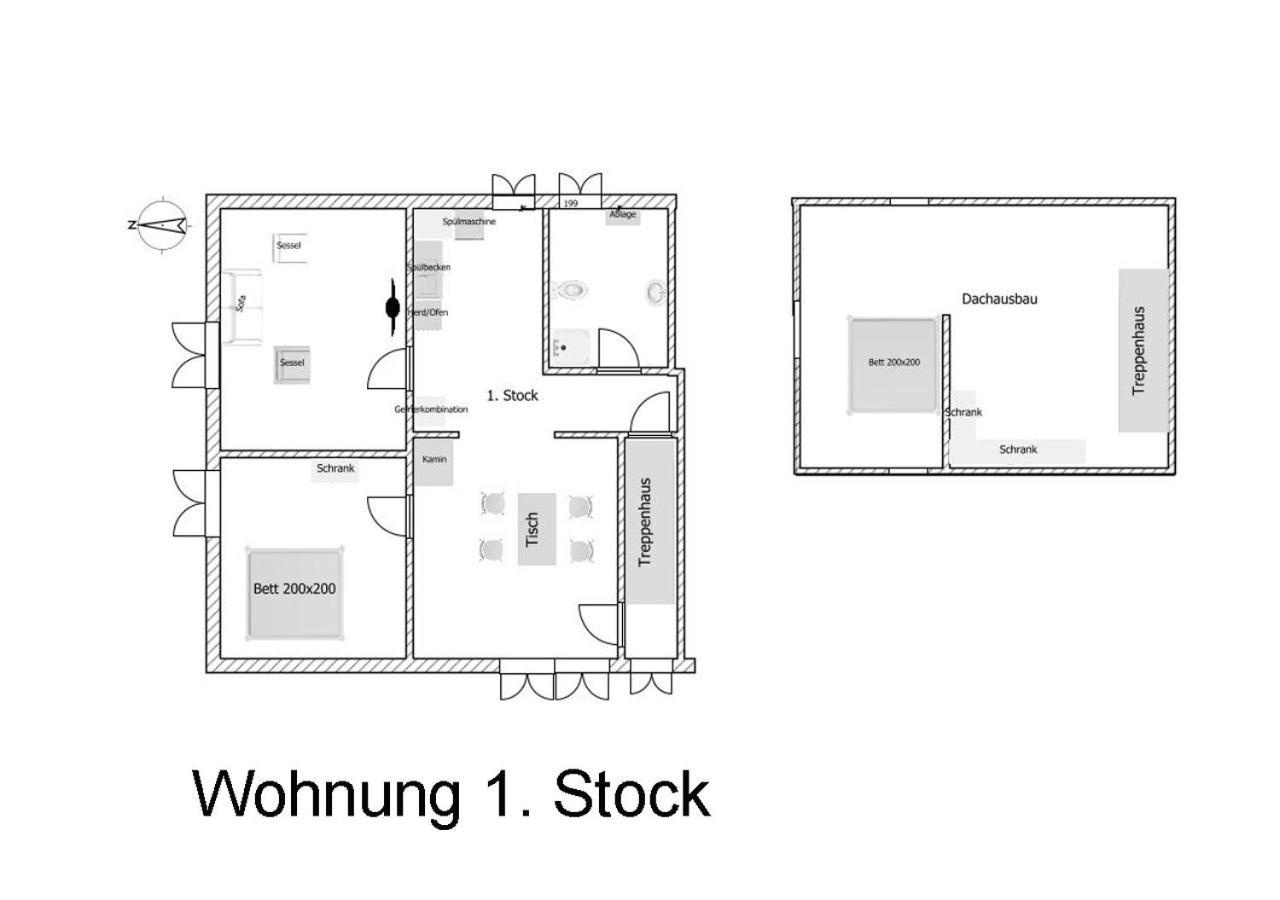 Appartamento "Haus Auf Dem Berg" Westensee Esterno foto